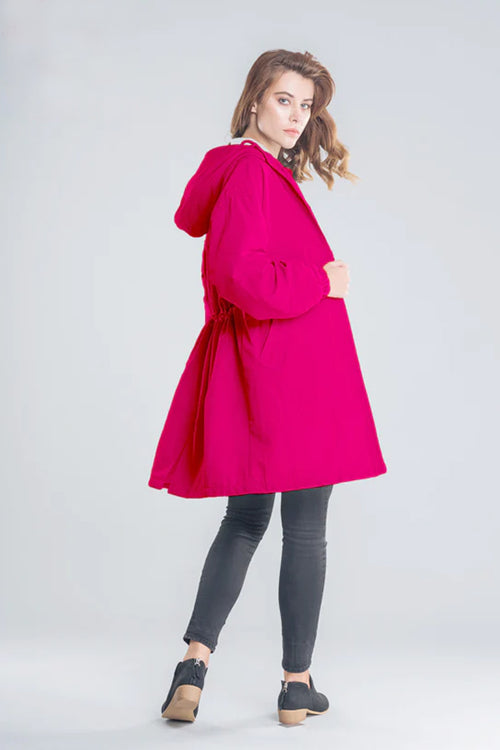 Barbara Pink Raincoat Windbreaker Jacket