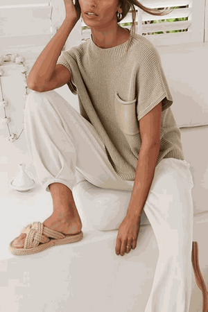 Comfy Couture Knit Sweater Two-Piece Set