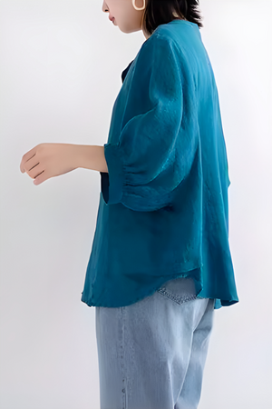 Relaxed Loose Breathable Linen Blouse