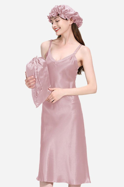 100% Mulberry Silk Elegant Night Dress