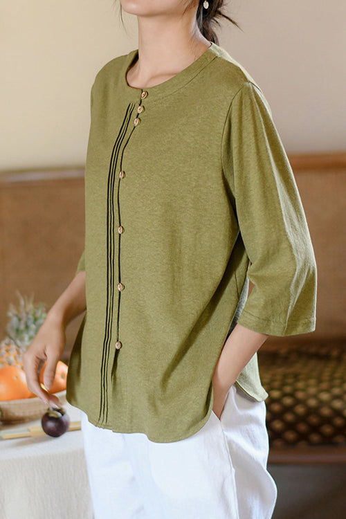 Linen Cotton Classy Eco-Friendly Shirt