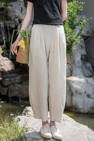 Ramie Linen Cotton Pants