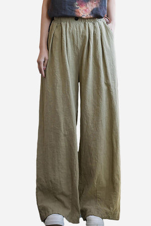 Sandwashed Ramie Linen Pants