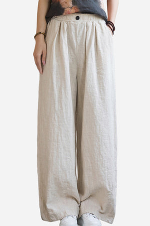 Sandwashed Ramie Linen Pants