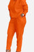 Vibrant orange two-piece cotton set with comfortable fit and stylish design