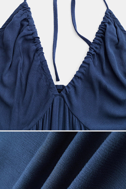Sunshine On Sand Halter-Neck Jumpsuit