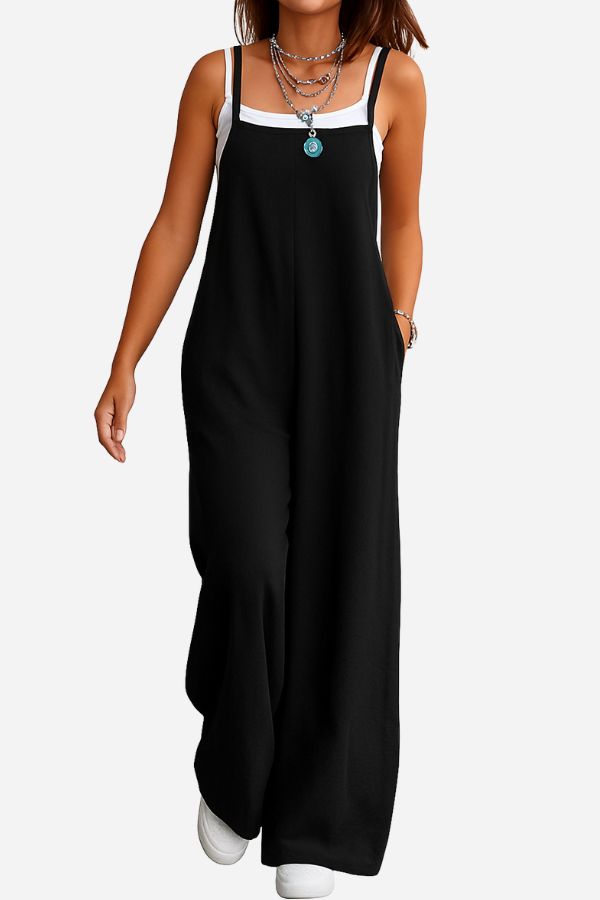 Cotton Blend Comfort Jumpsuit