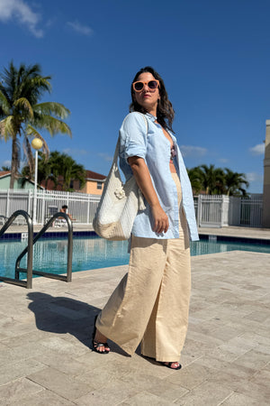 Oversized 100% Cotton Linen Shirt