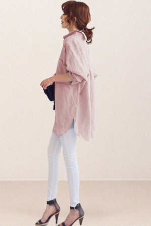Oversized 100% Cotton Linen Shirt