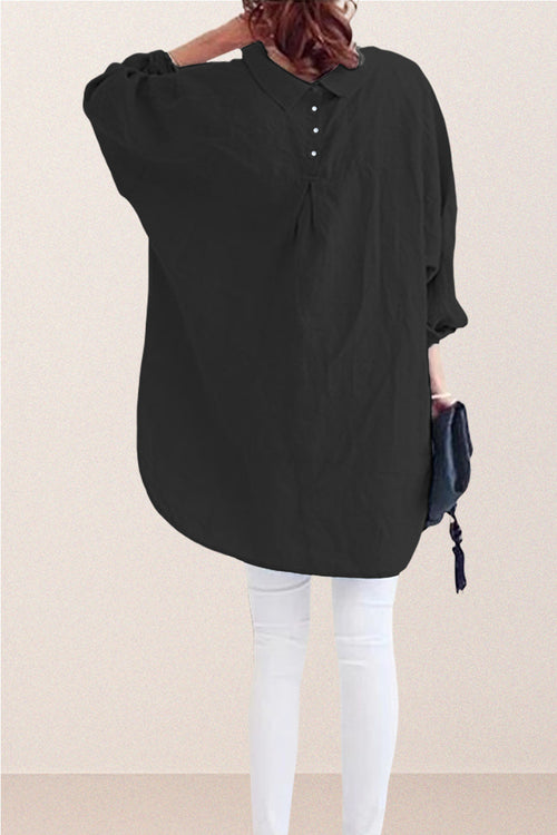 Oversized 100% Cotton Linen Shirt