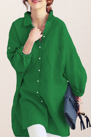 Oversized 100% Cotton Linen Shirt