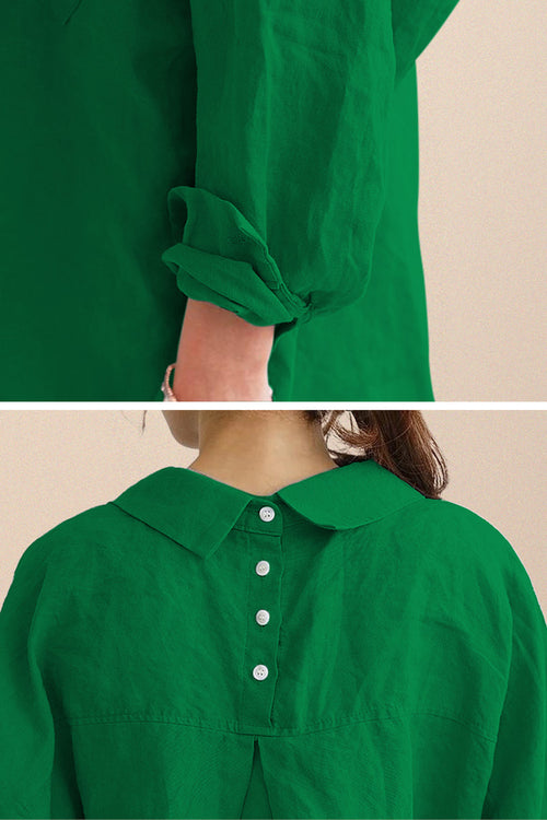 Oversized 100% Cotton Linen Shirt