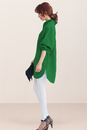 Oversized 100% Cotton Linen Shirt