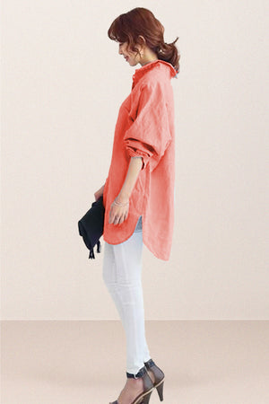 Oversized 100% Cotton Linen Shirt